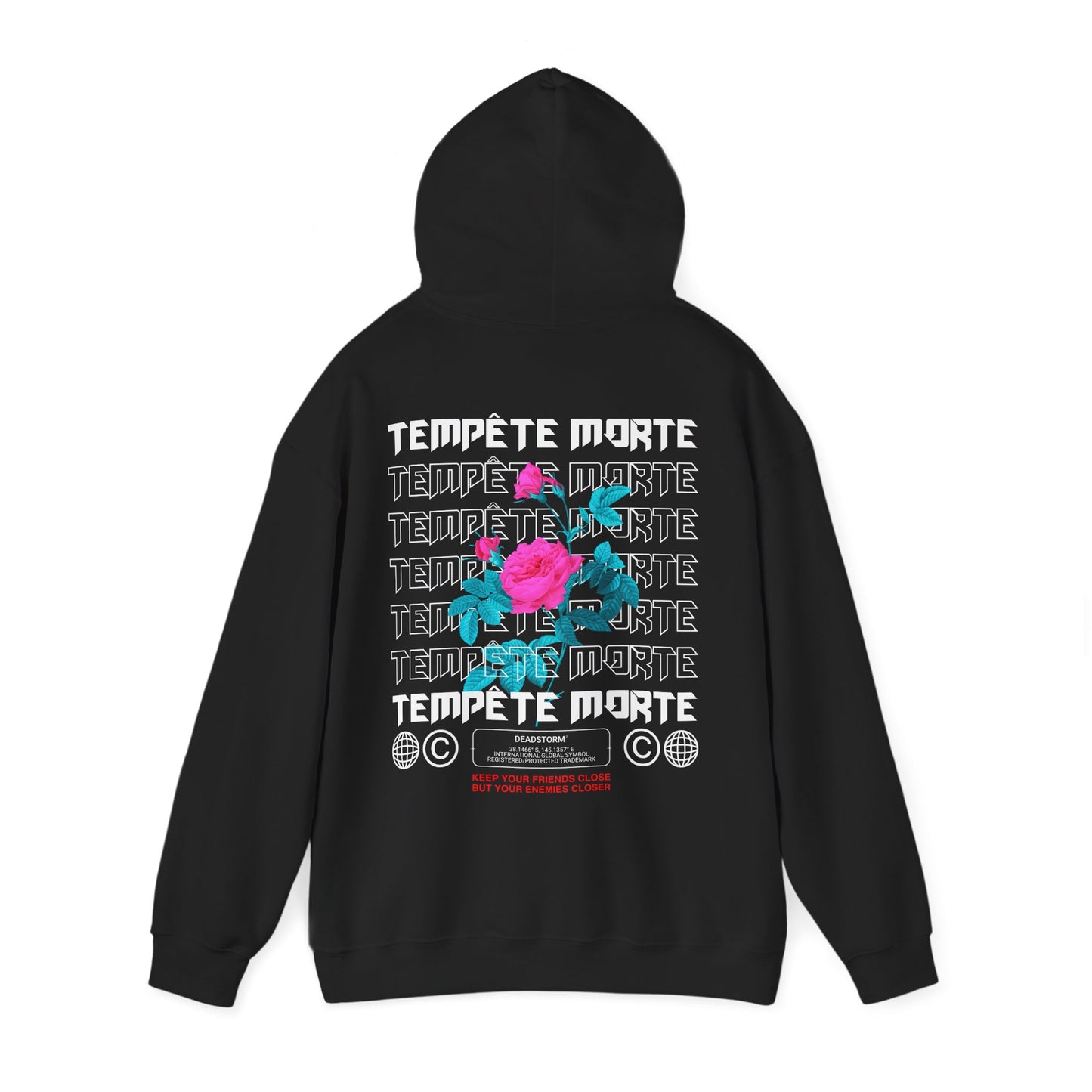TEMPETE MORTE Rose - Heavy Blend Hoodie