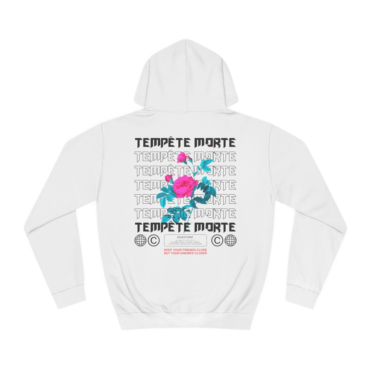 TEMPETE MORTE Rose - Unisex College Hoodie
